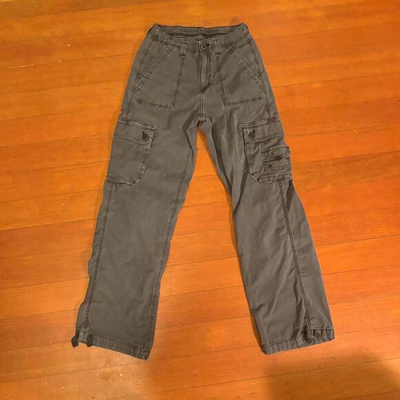 American Eagle Outfitters Pants - American Eagle Outfitters Women's Grey Cargo Pants Size 2